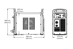 Hypertherm Powermax 105 dimensions